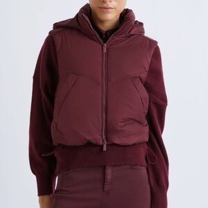 Marella Quilted Vest - BORDEAUX